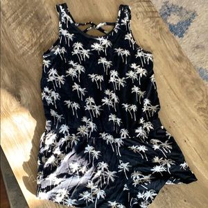 Palm tree romper/jumper